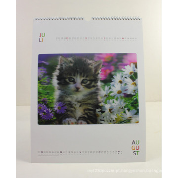 2015 mais novo projeto de calendário de parede A3 com gatos